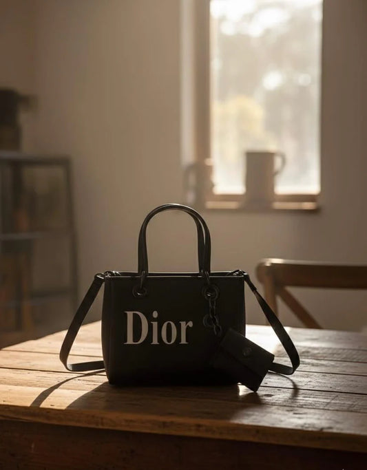 Dior Soft Shopping leather handbag - Black
