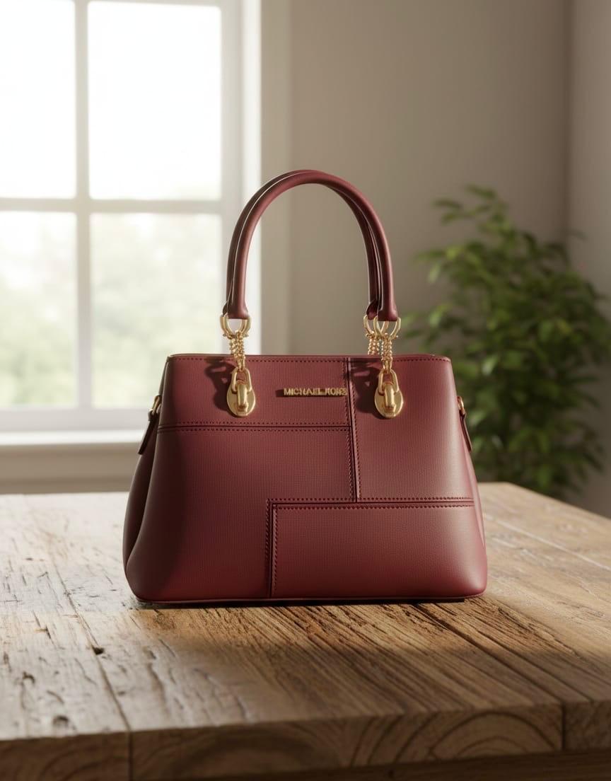 Michael Kors Merlot leather handbag - Maroon