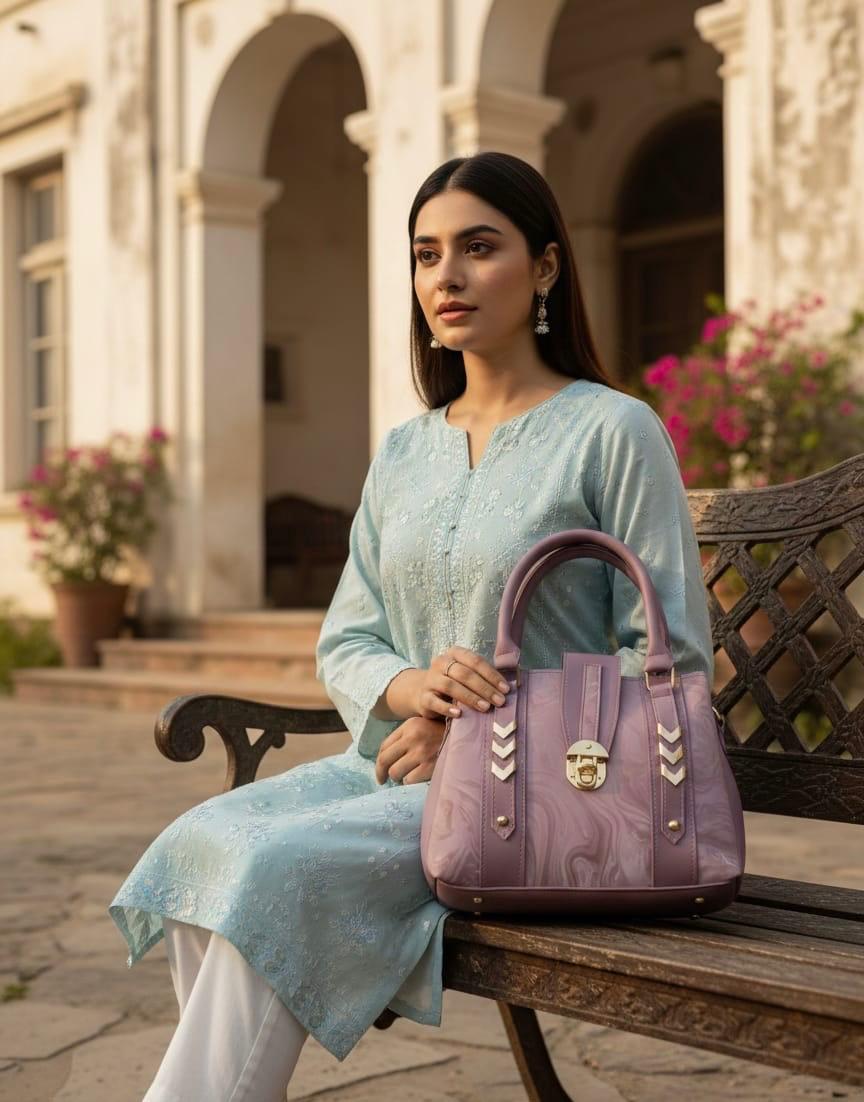 Luce Bella Womens Handbag - Smoke Purple
