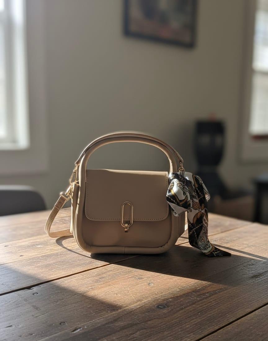 Aurora Mini Handbag - Beige