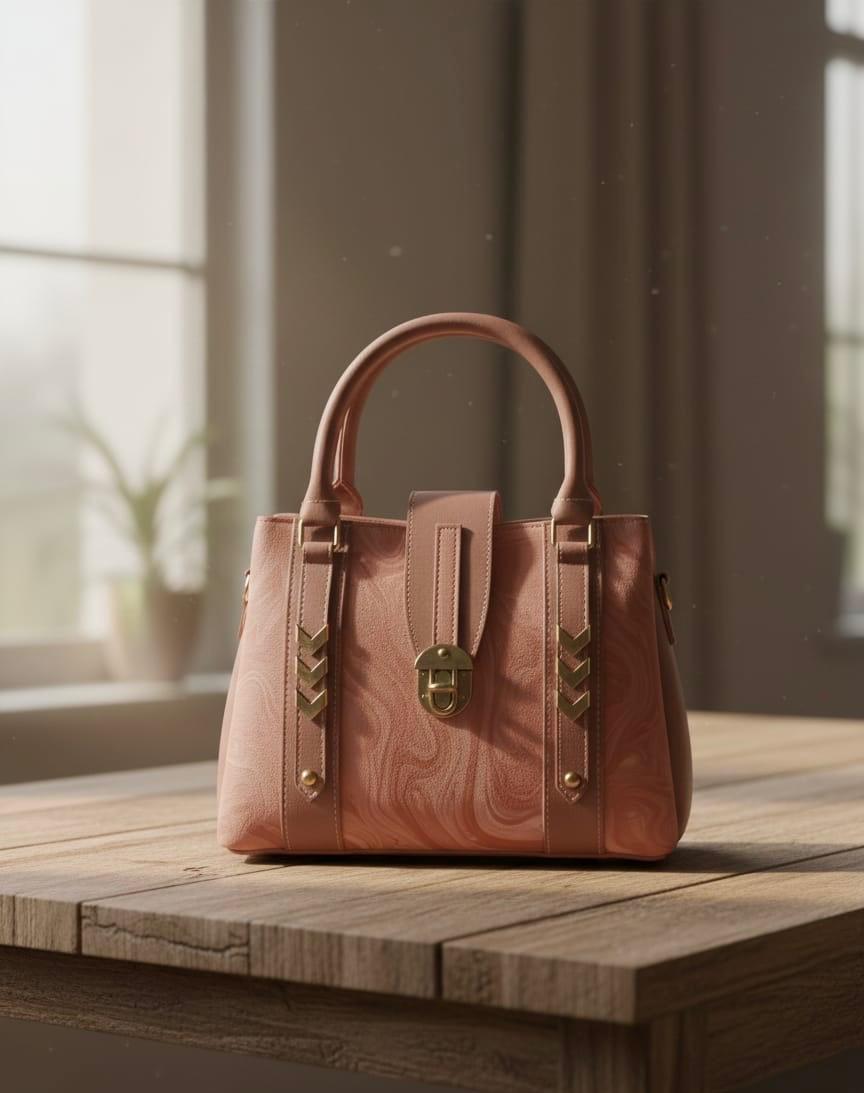 Luce Bella Womens Handbag - Dusty Pink