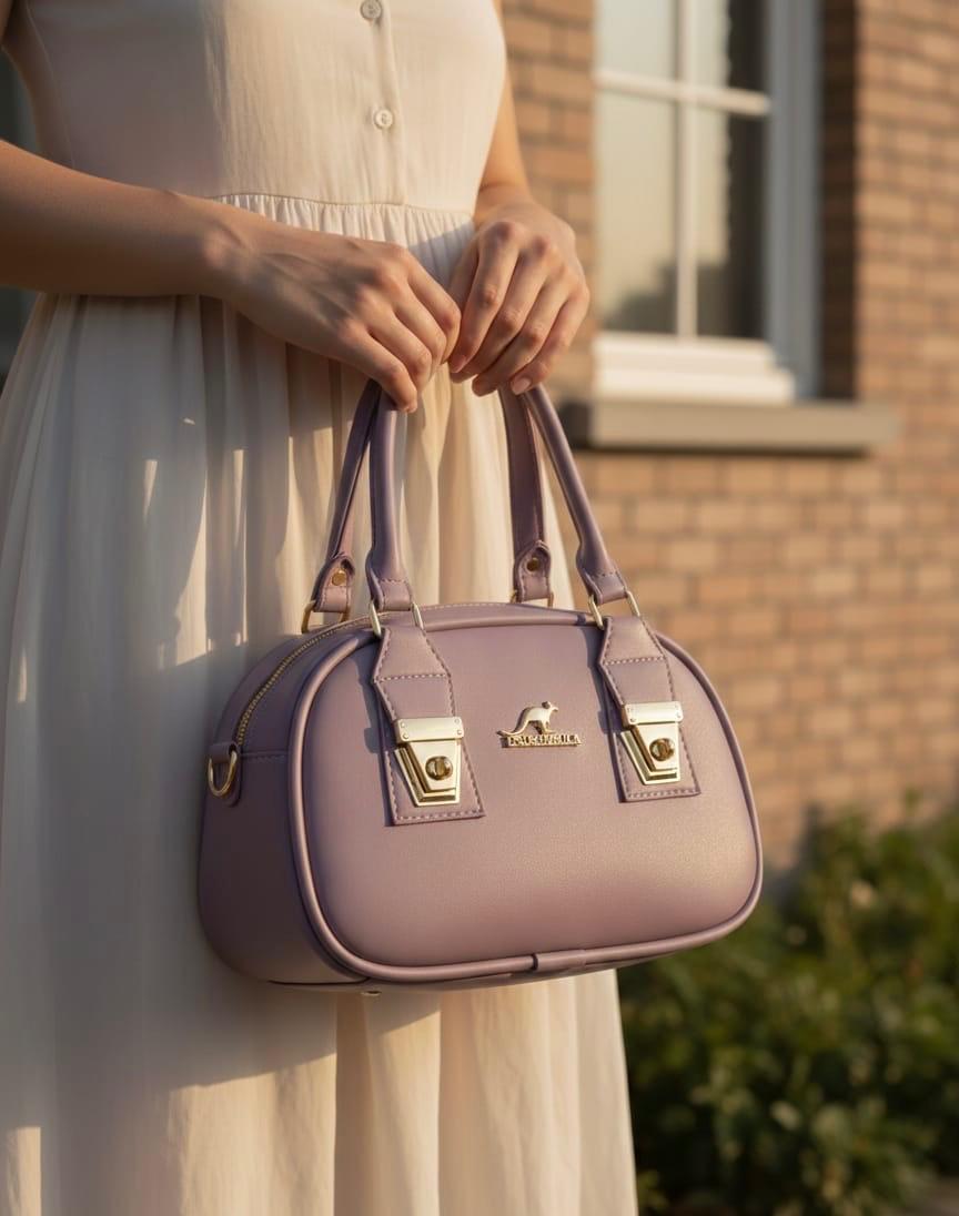 Barrel Handbag - Lavender